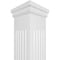 Ekena Millwork Craftsman Classic Square Non-Tapered, Fluted PVC Column, Prairie Capital & Prairie Base CC1009ENFPRPR - alternate 5